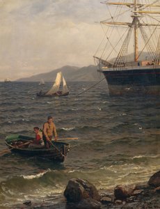 Noorse haven door Hans Gude