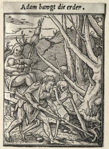 Dans van de Dood: Adam bewerkt de grond