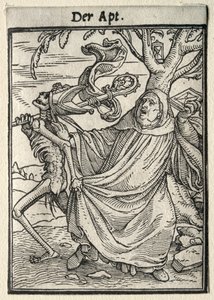 Dans van de dood: De abt door Hans Holbein