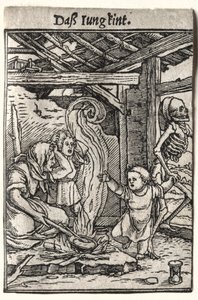 Dans van de Dood: Het Kind door Hans Holbein