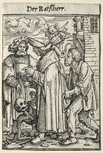 Dans van de Dood: De Raadslid door Hans Holbein