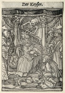 Dans van de dood: De keizer door Hans Holbein