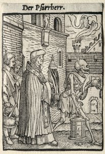 Dans van de Dood: De Pastoor door Hans Holbein