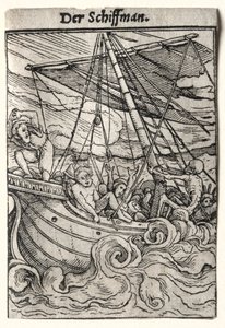 Dans van de Dood: De Zeeman, ca. 1526 door Hans Holbein