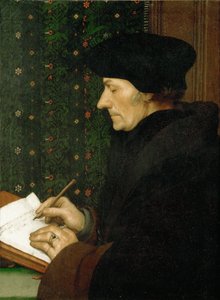 Erasmus door Hans Holbein