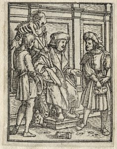 De dans van de dood: De rechter door Hans Holbein