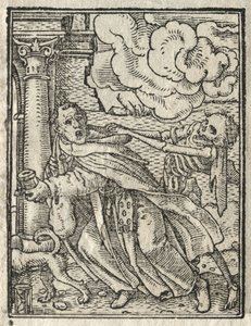 De dans van de dood: De bedelmonnik; De non door Hans Holbein