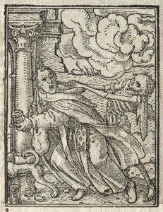 De Dans van de Dood: De Bedelmonnik, De Non door Hans Holbein