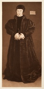 Christina van Denemarken, hertogin van Milaan, ca. 1538, uitgegeven in 1640 (collotype) door Hans Holbein der Jüngere