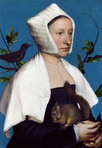 Dame met een Eekhoorn en een Spreeuw, ca. 1526-28