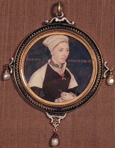 Miniatuurportret van Jane Small, voorheen bekend als mevrouw Robert Pemberton, ca. 1540