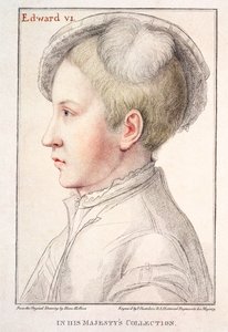 Portret van Edward VI (1537-53) gegraveerd door Francesco Bartolozzi (1727-1815) 1796 door Hans Holbein der Jüngere