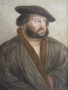 Portret van Hans Holbein, gegraveerd door Francesco Bartolozzi