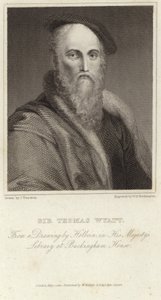 Portret van Sir Thomas Wyatt door Hans Holbein der Jüngere