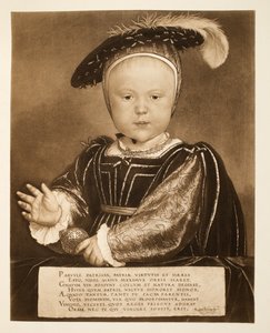 Prins Edward, later Koning Edward VI door Hans Holbein der Jüngere