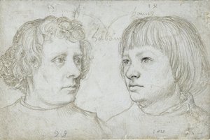 Ambrosius en Hans door Hans Holbein the Elder
