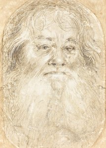 Studie van een Bebaarde Man (verso)