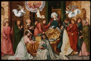 De Ontslaping van de Maagd door Hans Holbein the Elder