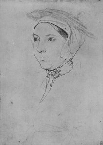 Een dame: onbekend door Hans Holbein der Jüngere