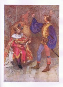 En ik zal honderdduizend doden sterven voordat ik het kleinste deel van deze gelofte breek (Koning Hendrik IV), uit De Volledige Werken van Shakespeare gepubliceerd door George Harrap & Co Ltd, 1920s door Hans Holbein der Jüngere