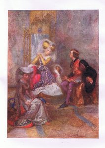 En wat zeg je dan tegen mijn liefde? (Koning Hendrik V), uit De Volledige Werken van Shakespeare gepubliceerd door George Harrap & Co Ltd, 1920s door Hans Holbein der Jüngere