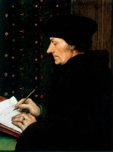 Desiderus Erasmus, Nederlandse humanist en geleerde, 1523 door Hans Holbein der Jüngere