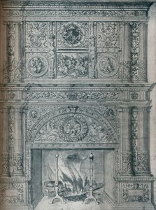 Tekening van schoorsteenmantel, ca. 1537 door Hans Holbein der Jüngere