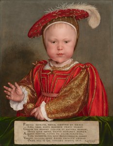 Eduard VI als kind door Hans Holbein the Younger