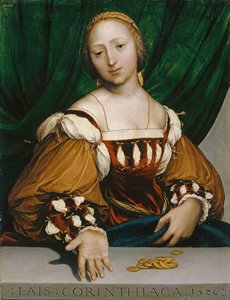 Laïs van Korinthe door Hans Holbein der Jüngere