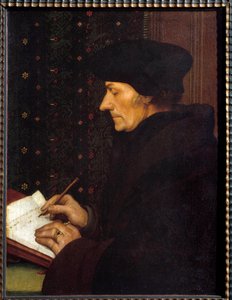 Portret van Erasmus van Rotterdam door Hans Holbein der Jüngere