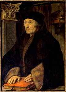 Portret van Erasmus van Rotterdam door Hans Holbein der Jüngere