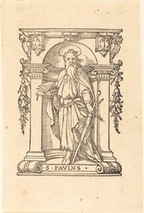 Sint Paulus met Boek en Zwaard door Hans Holbein der Jüngere