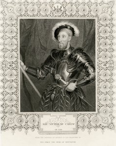 Sir Nicholas Carew door Hans Holbein der Jüngere