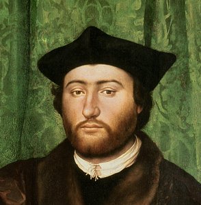 De Ambassadeurs (detail) door Hans Holbein der Jüngere