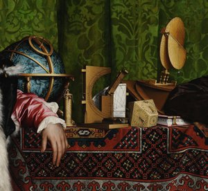 De ambassadeurs (detail), 1533 door Hans Holbein der Jüngere