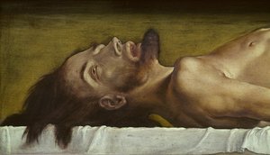 Het lichaam van de dode Christus (detail)
