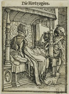 De hertogin door Hans Holbein the Younger