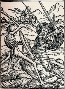 De ridder en de dood door Hans Holbein der Jüngere