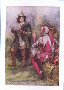 De boom draagt slechte vruchten (Zoals je het leuk vindt), uit De Volledige Werken van Shakespeare gepubliceerd door George Harrap & Co Ltd, 1920s door Hans Holbein der Jüngere