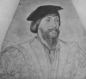Thomas, Lord Vaux, ca. 1533 1945 door Hans Holbein der Jüngere