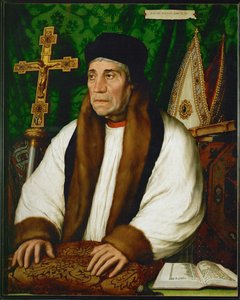 William Warham, aartsbisschop van Canterbury ... door Hans Holbein the Younger