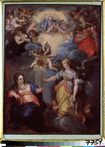 De Annunciatie door Hans I or Johann Rottenhammer