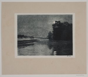 Landschap. Maanlicht