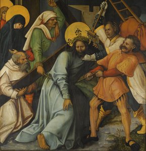Christus draagt het kruis door Hans Leonhard Schäufelein