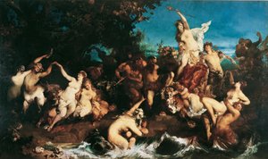 Bacchus en Ariadne door Hans Makart