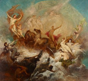 De overwinning van het licht op de duisternis door Hans Makart