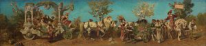 Ontwerp voor de feeststoet van 1879 - De tuinbouw door Hans Makart