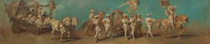 Ontwerp voor de feeststoet van 1879 - De molenaars en bakkers door Hans Makart