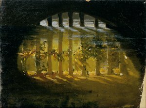 Motief uit het Hellbrunner Slotpark door Hans Makart