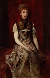 Portret van Dora Fournier-Gabillon, ca. 1879 door Hans Makart
